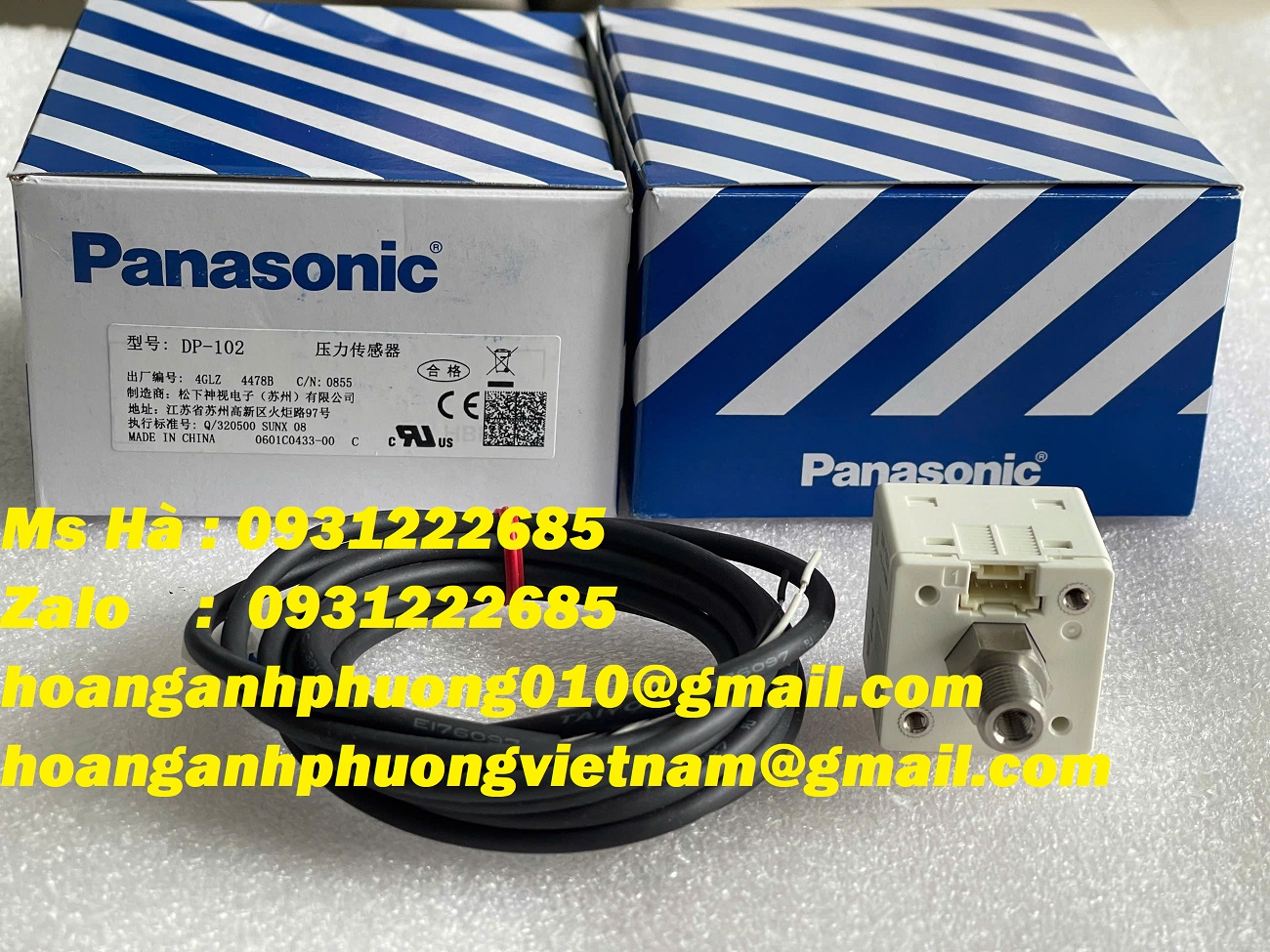 Cảm biến hàng nhập | Panasonic | đo áp suất DP-102